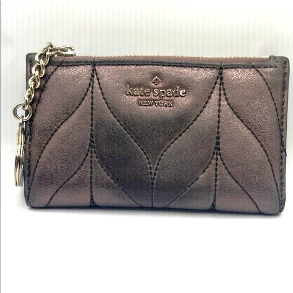 Kate Spade Briar Lane Quilted Mikey Wallet with Keychain